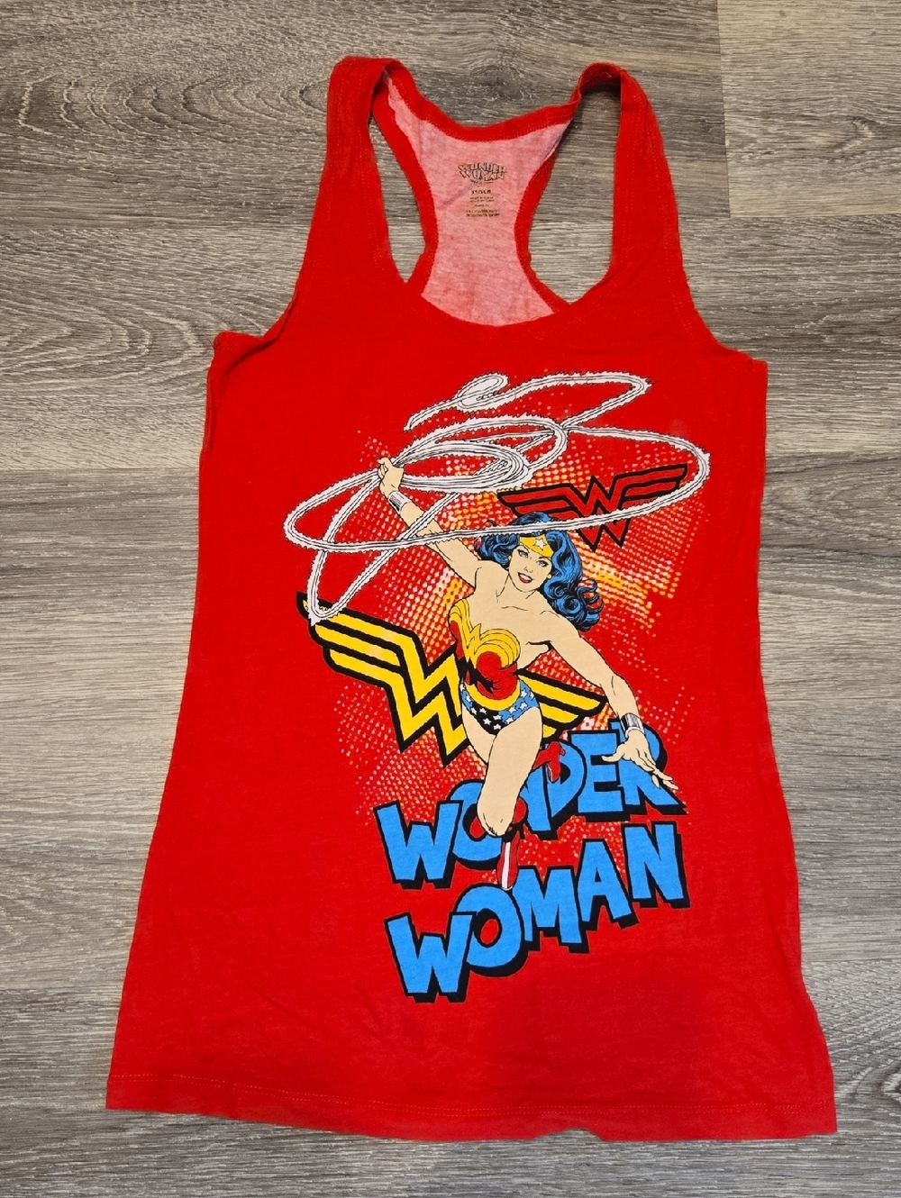 Wonder Woman Race Her Back Tank XS